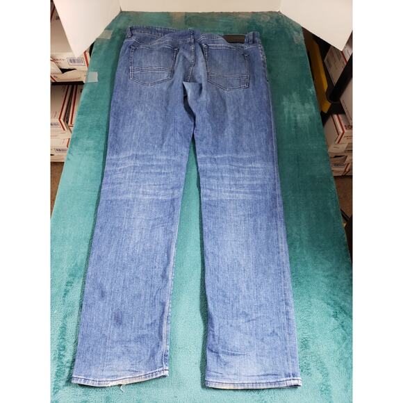 Hugo Boss Jeans Size 38x32 Mens Blue Pant Preppy Stretch Italian Fabric Straight - Picture 15 of 16